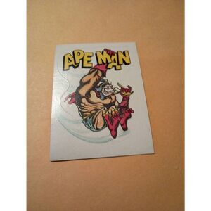 1983 General Mills Zero Hero Trading Card Sticker Vintage #11 Ape Man